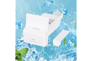 YEECHUN Upgraded 241860803 Refrigerator Ice Bin Compatible with Frigidaire Ice Maker Replacement Freezer Ice Container Bucket Assembly LFSS2612TF0 FFHS2611PFEA LFSS2612TE0 FFSS2615TS0 Ice Tray