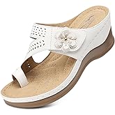 SHIBEVER Women's Wedge Sandals Platform: Comfortable Dressy Summer Casual Slip-On Flip Flops Women Sandals