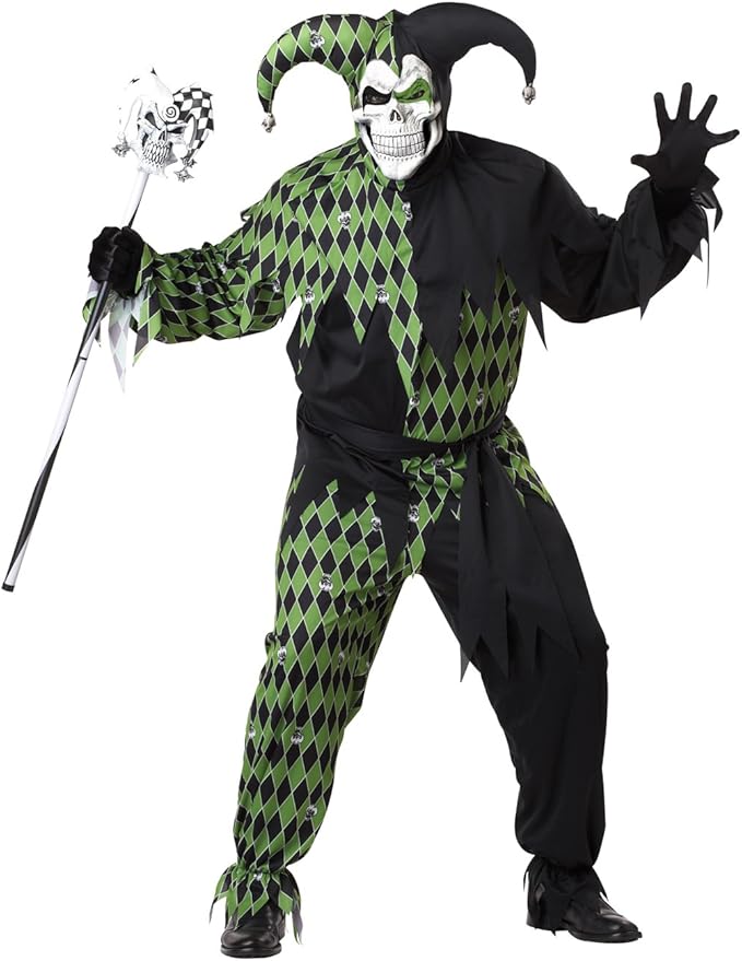 Costume Halloween / Carnevale da Jolly Demoniaco giullare medievale