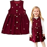 Simplee kids Baby Girls Peter Pan Collar Dress Long Sleeve Dress for Winter Autumn 12M-6T