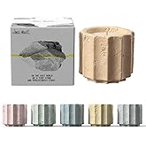 JueOne Scented Candles Set for Home, 6 Pack Natural Soy Wax Candle Gift Set, Non-Toxic Cement Jar Candles, Luxury Aromatherapy for Stress Relief, Highly Scented, Housewarming Gifts