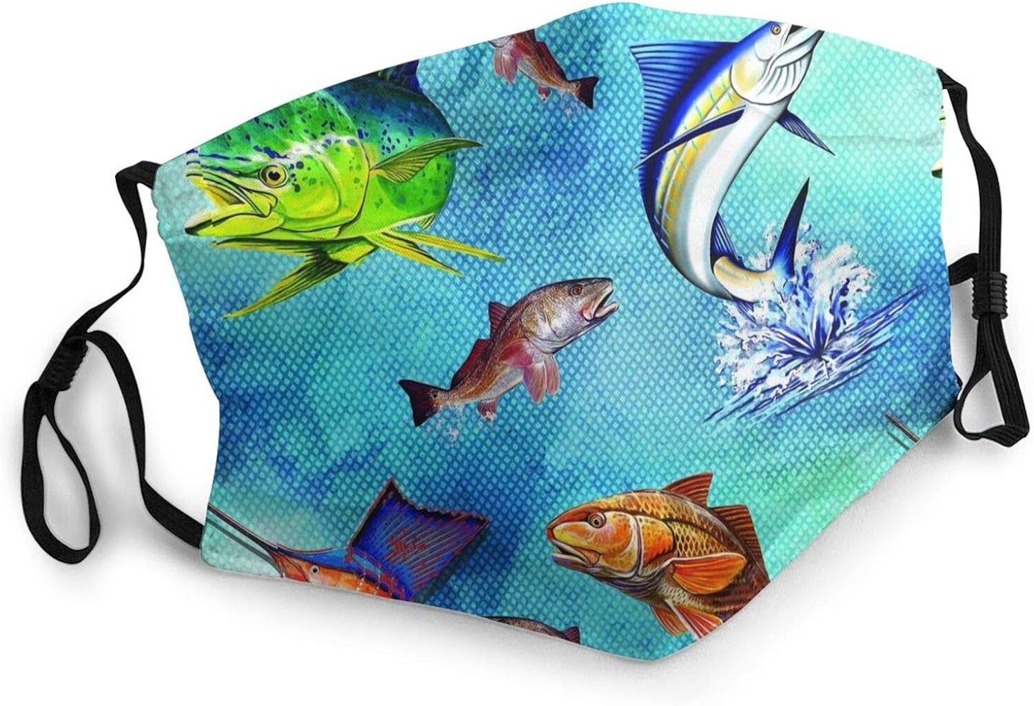 Colorful Catfish Face Mask for Men Washable Women