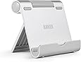 Anker Multi-Angle Aluminum Stand for Tablets, e-readers and Smartphones, Compatible with iPhone, iPad, Samsung Galaxy / Tab, Google Nexus, HTC, LG, Nokia Lumia, OnePlus and More (Silver)
