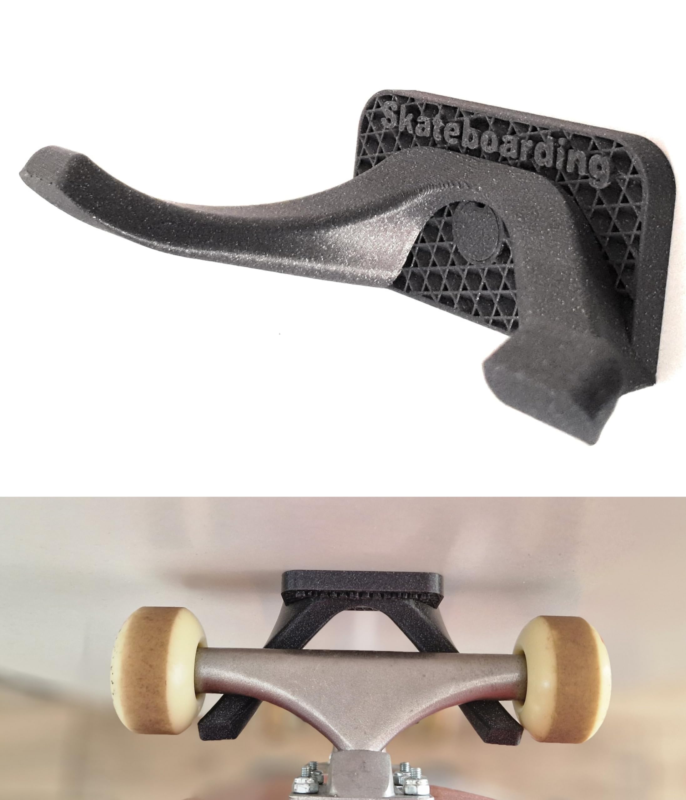 Enhanc3d Designs Wall Mount for Skateboard with Modern Design, Hang Your Skateboard, Surfskate or Longboard (1)