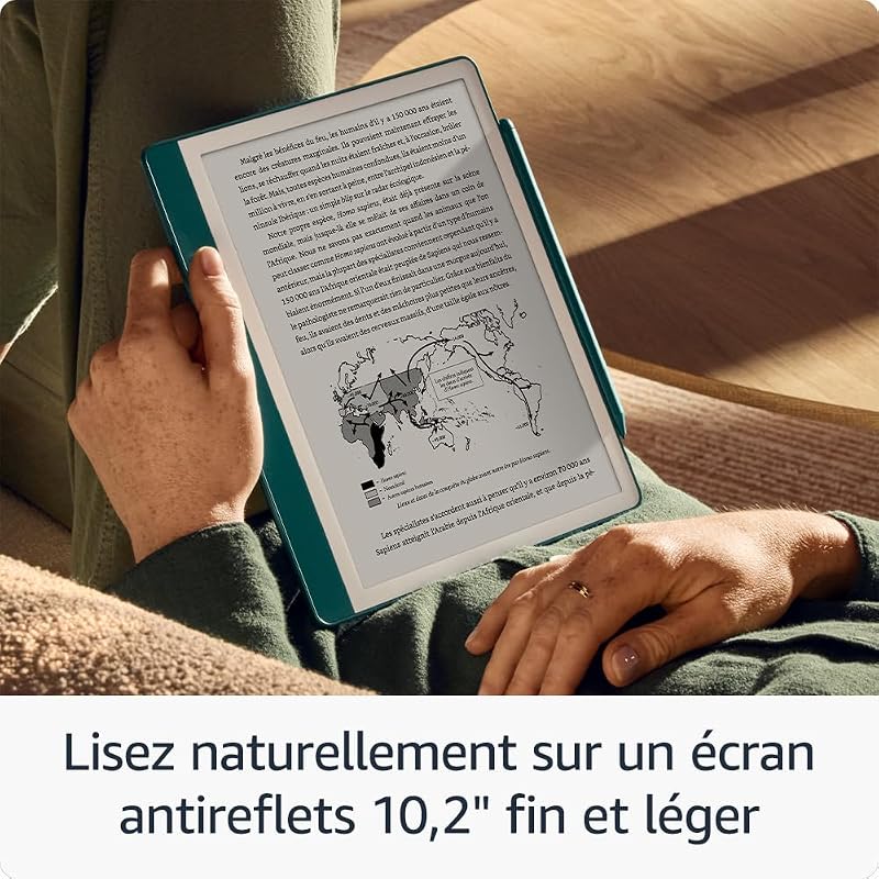 Kindle Scribe (64 Go) | Écran repensé avec bordures uniformes | Écriture dans les livres et documents |Stylet premium inclus | Vert métallisé
