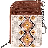 Montana West Wrangler Card Wallet for Women Boho Aztec Credit Card Holder with Zipper Pocket | Boho, Aztec, with Zipper Pocket, Boho, Aztec, with Zipper Pocket