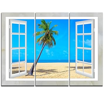 Metall strand wandkunst