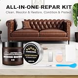 STARTSO WORLD Leather Recoloring Balm 8oz Leather Repair Kit Medium Brown view 2