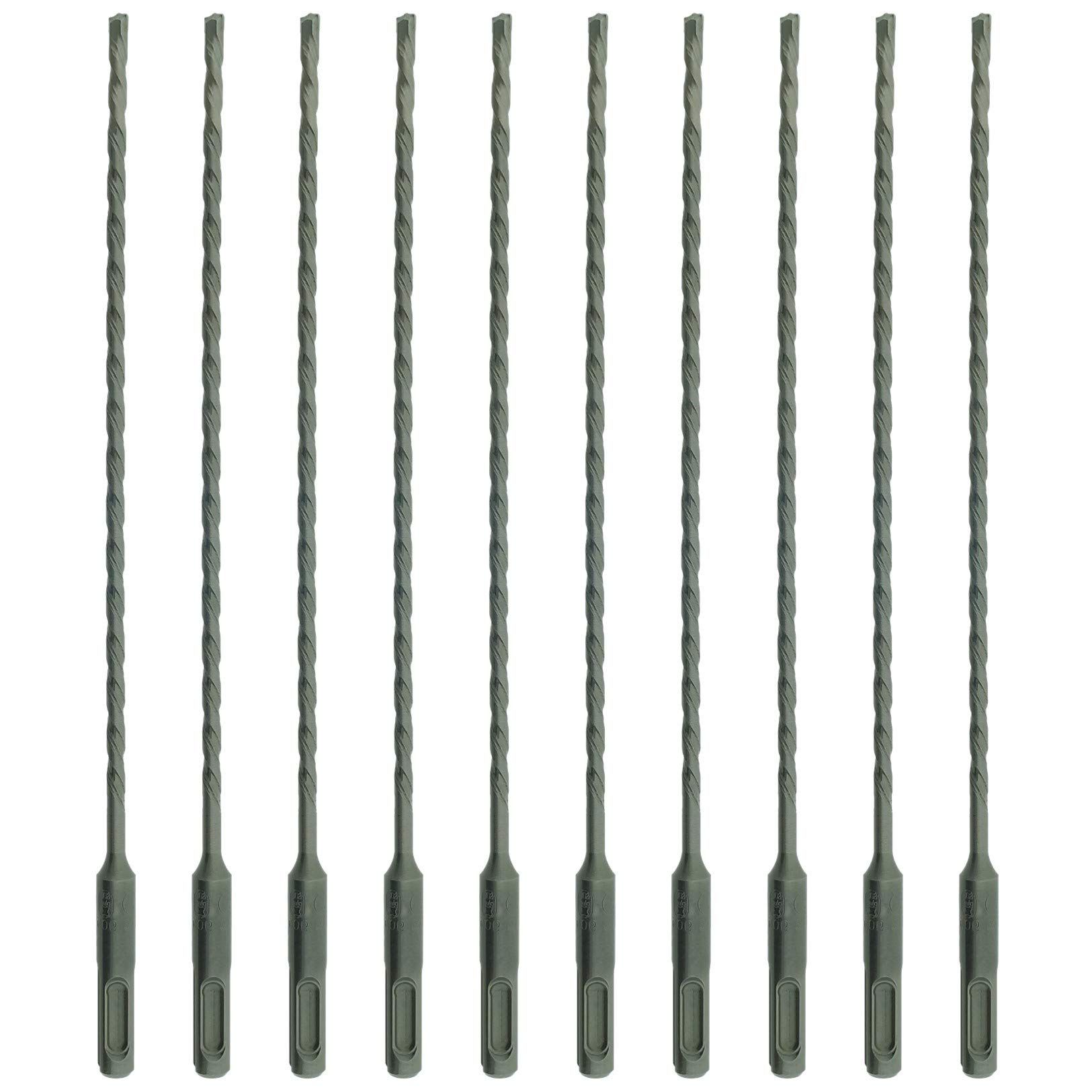 10 x SabreCut SDSC55_10 5.5mm x 260mm PGM Approved SDS Plus Drill Bits For Stone Concrete Brick