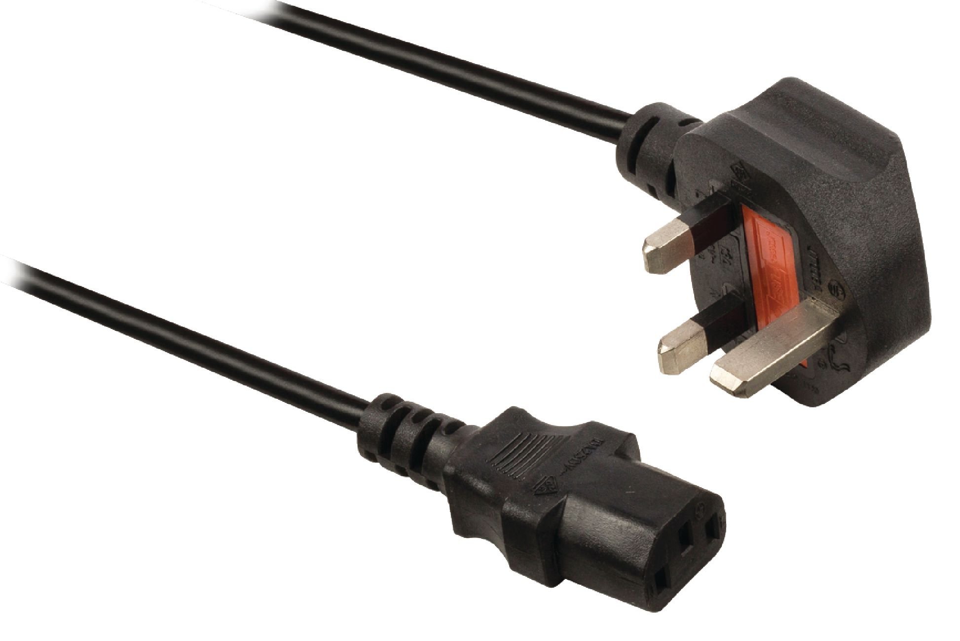 Valueline VLEP11100B20 IEC-320-C13 2 m Male Power Cable - Black