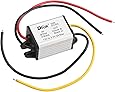 DROK Waterproof Auto Vehicle Voltage Reducer DC-DC Buck Converter 12V to 3.3V Step-down Voltage Regulator Transformer 3A/10W Power Supply Module for Car Radio LED Display