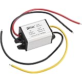 DROK Waterproof Auto Vehicle Voltage Reducer DC-DC Buck Converter 12V to 3.3V Step-down Voltage Regulator Transformer 3A/10W Power Supply Module for Car Radio LED Display