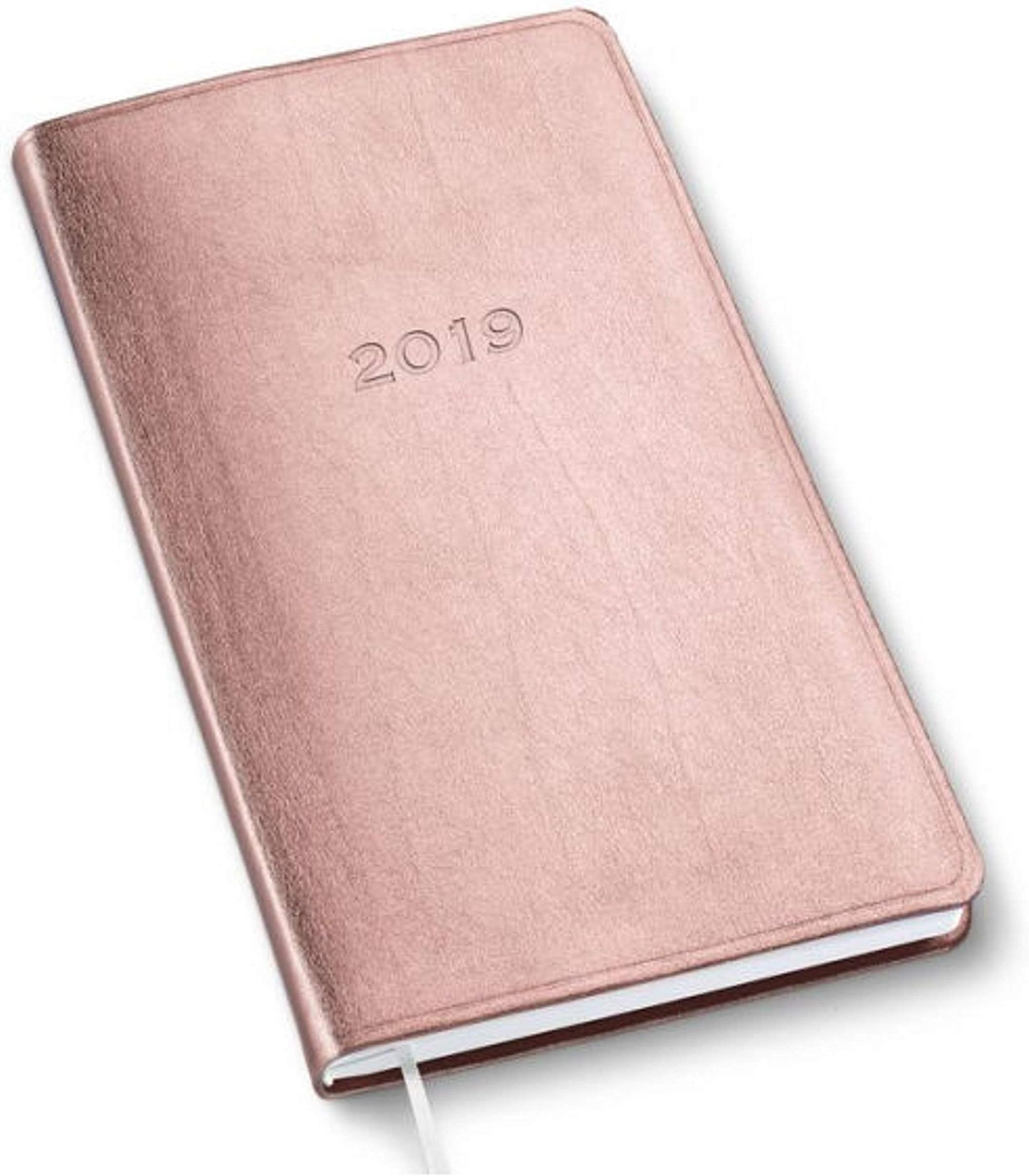 2019 Weekly Pocket Rose Gold Planner