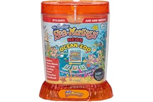 SEA MONKEYS Sea-Monkeys® Ocean Zoo Neon - World's Only Instant Pets® - Assorted Colors - Ages 6+ (Pack of 1)