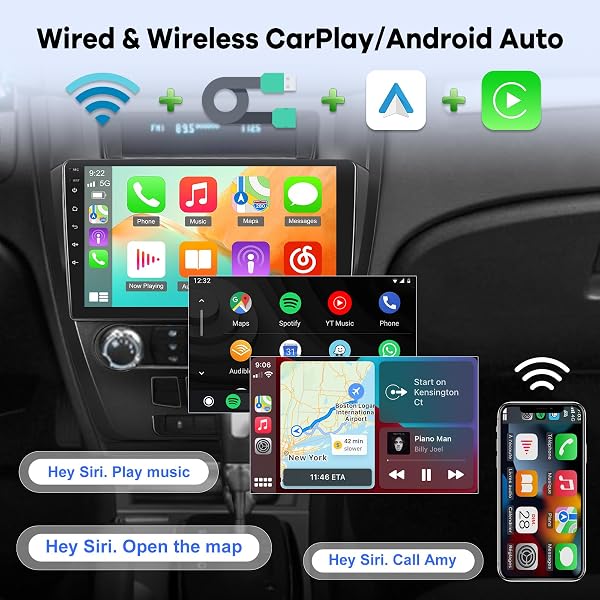 [2G+64G] CAR RADIO FOR FORD FUSION MONDEO MUSTANG 2009-2012, 10.1 INCH ANDROID 13 TOUCH SCREEN STEREO, CARPLAY/ANDROID AUTO/WIFI/1080P/SWC/BLUETOOTH/EQ AUDIO