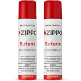 Zippo Butane Fuel Refill &ndash; Premium High-Purity for Lighters, Torches &amp; Inserts &ndash; Clean Burning, Consistent Flame, Reliable Performance, Made in USA, 75ml 2-Pack