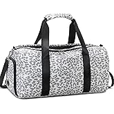 JIANYA Sports Gym Duffle Bag for Women, Womens Weekender Bag Overnight Travel Bag with Shoe Compartment & Wet Pocket Girls Gymnastics Carry Bag