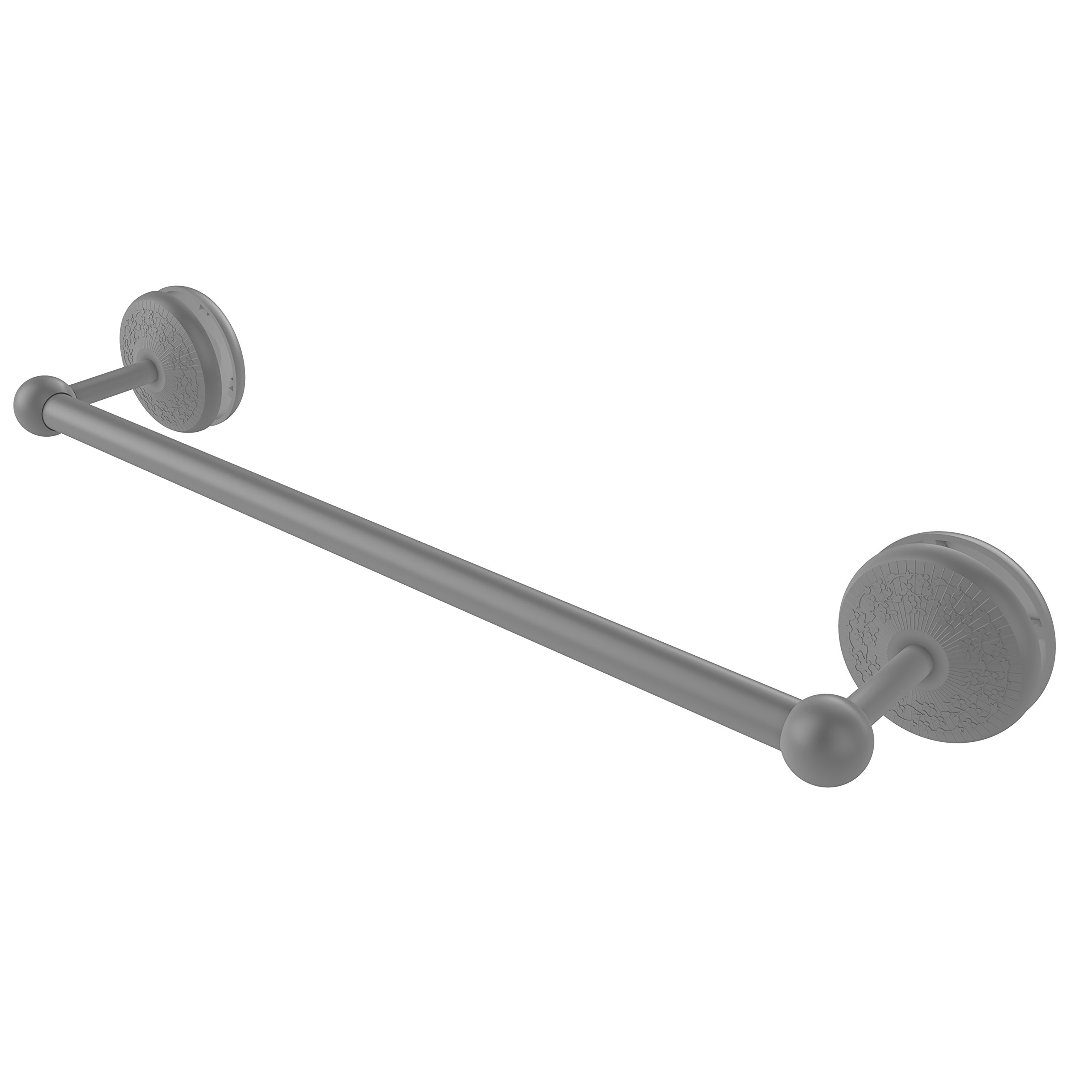 Photo 1 of Allied Brass MC-41-SM-18 Monte Carlo Collection 18 Inch Shower Door Towel Bar, Matte Gray