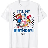 Sonic The Hedgehog Birthday It's My B-Day Group Shot T-Shirt