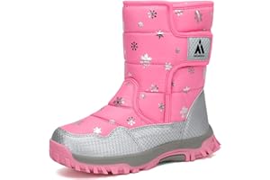 Mishansha Kids Snow Boots for Boys Girls Winter Boot Waterproof Warm Anti-Slip Cold Weather Shoes (Toddler/Little Kid/Big Kid)
