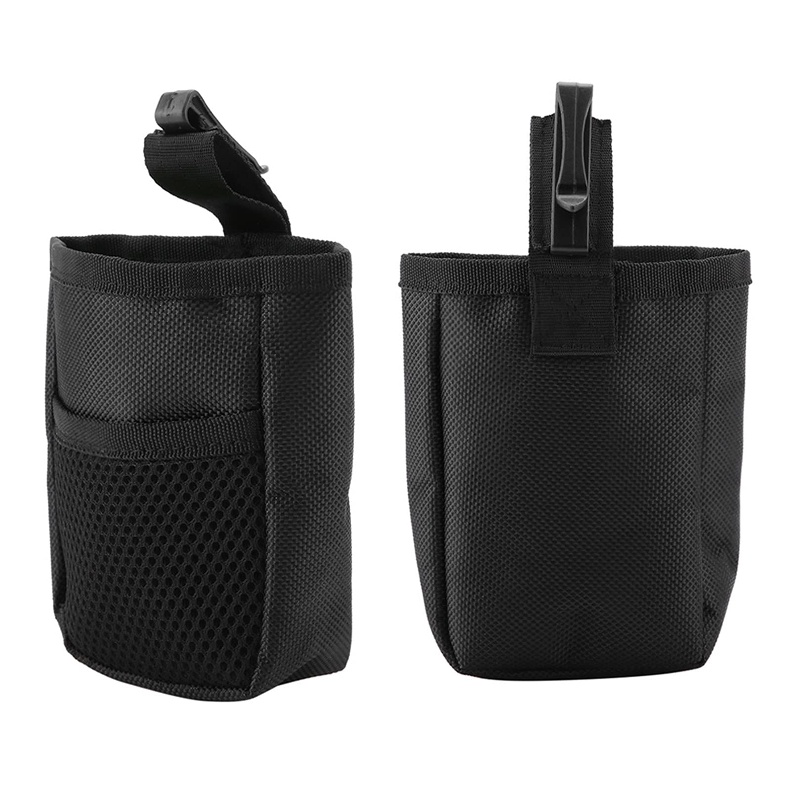 Dog Treat Bag Portable Training Pouch for Puppy Training and Walking Multifunctional Pet Supplies Travel Treat Holder (Black)