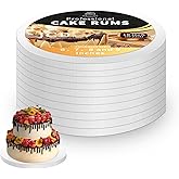 10 Packs Cake Boards 10 Inch Round - Sturdy 1/2" Thick Cake Drum, Cake Base Sturdy Multiple Layers of Corrugated Cardboard for Heavy or Multi Layer Cakes, Pastry, Display (10inch/10pcs)
