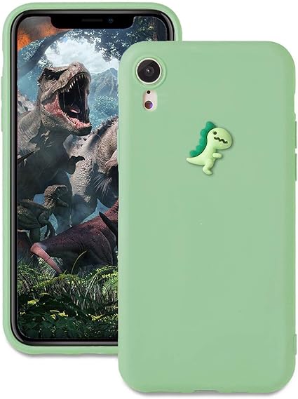 Amazon Co Jp Maycari Iphone Xs Max ケース 動物 かわいい ソフトケース 立体 Tpu 個性 韓国風 ストラップホール付き 耐衝撃 全面保護 擦り傷防止 グリーン 恐竜 家電 カメラ