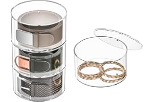 Hongtuocb 4 Layers Acrylic Belt Organizer for Closet, Belt Holder for Accessories, Scarves, Ties, Jewelry, Bracelets-Space-Sa