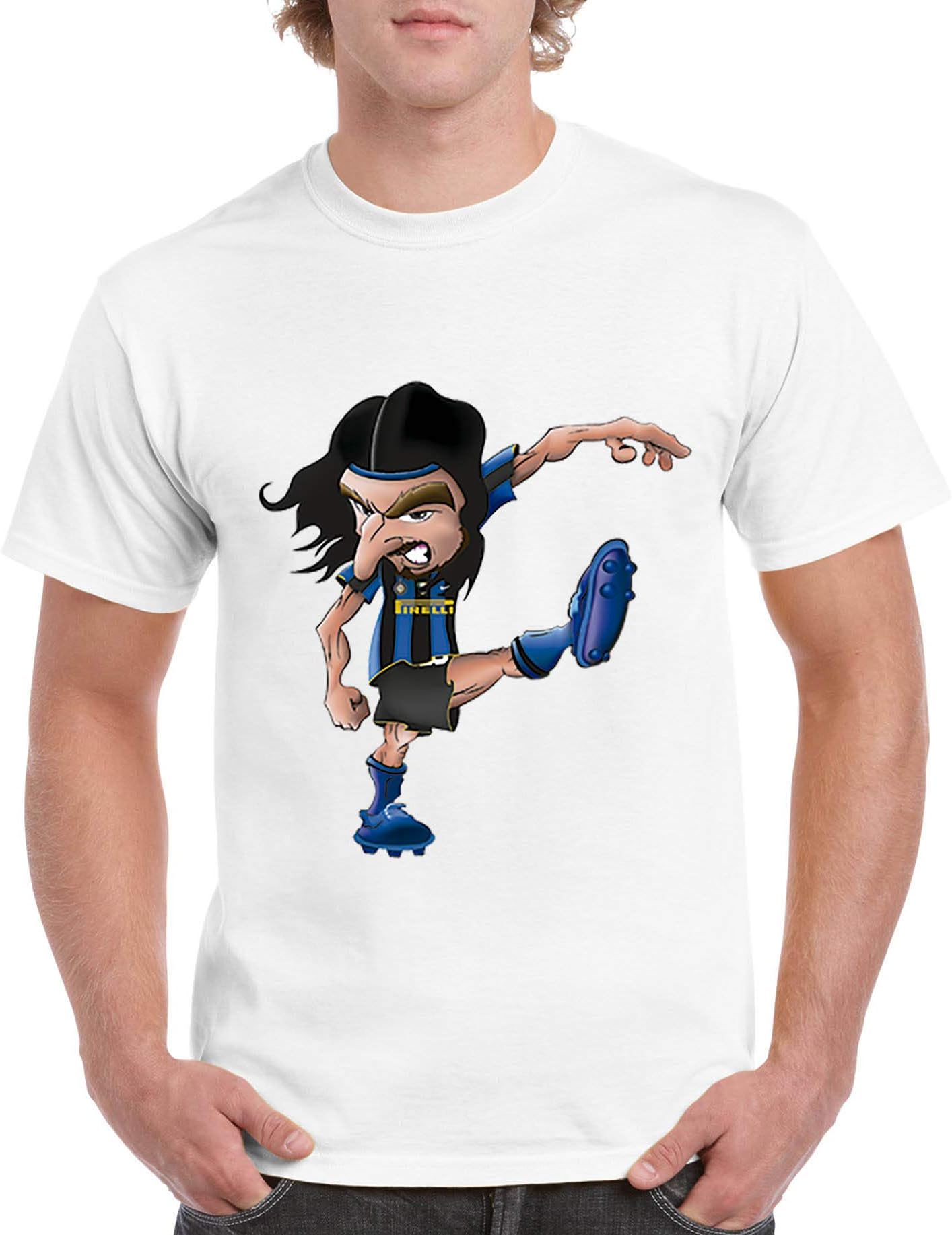 Ink Imagine Zlatan Ibrahimovic Jersey - Cool, Fresh, White, Short Sleeve T Shirt for Men