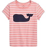Vineyard Vines Girls Girls' Lax Whale Short-Sleeve Pocket Tee