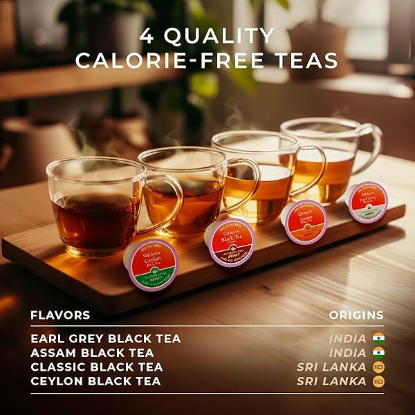 GYA TEA CO CAFFEINATED BLACK TEA POD VARIETY PACK (16 COUNT) – SMOOTH, FLAVOURFUL, ROBUST, ENJOY HOT OR ICED