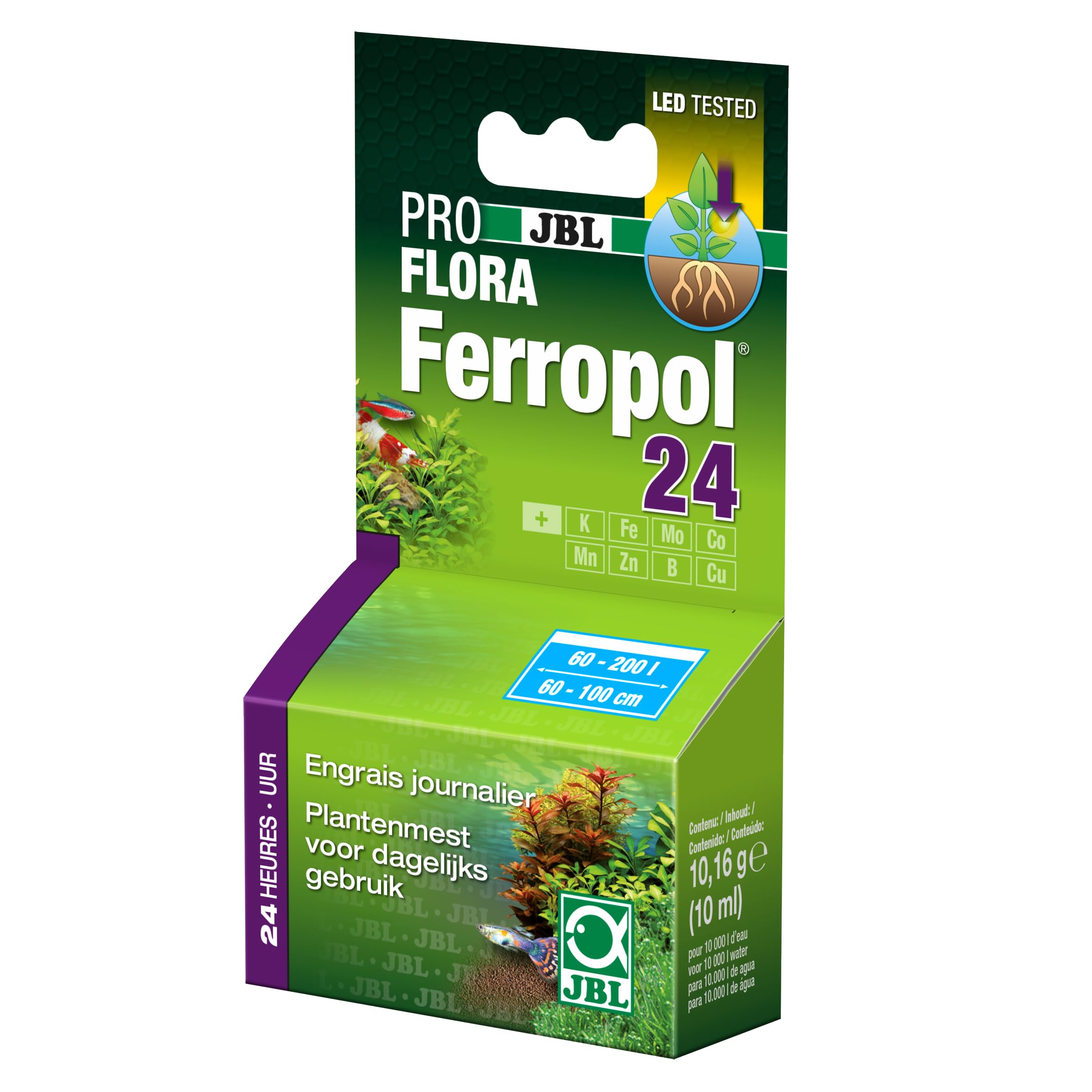 JBL Ferropol 24 10 ml, Daily plant fertiliser for freshwater aquariums(Packaging may vary )