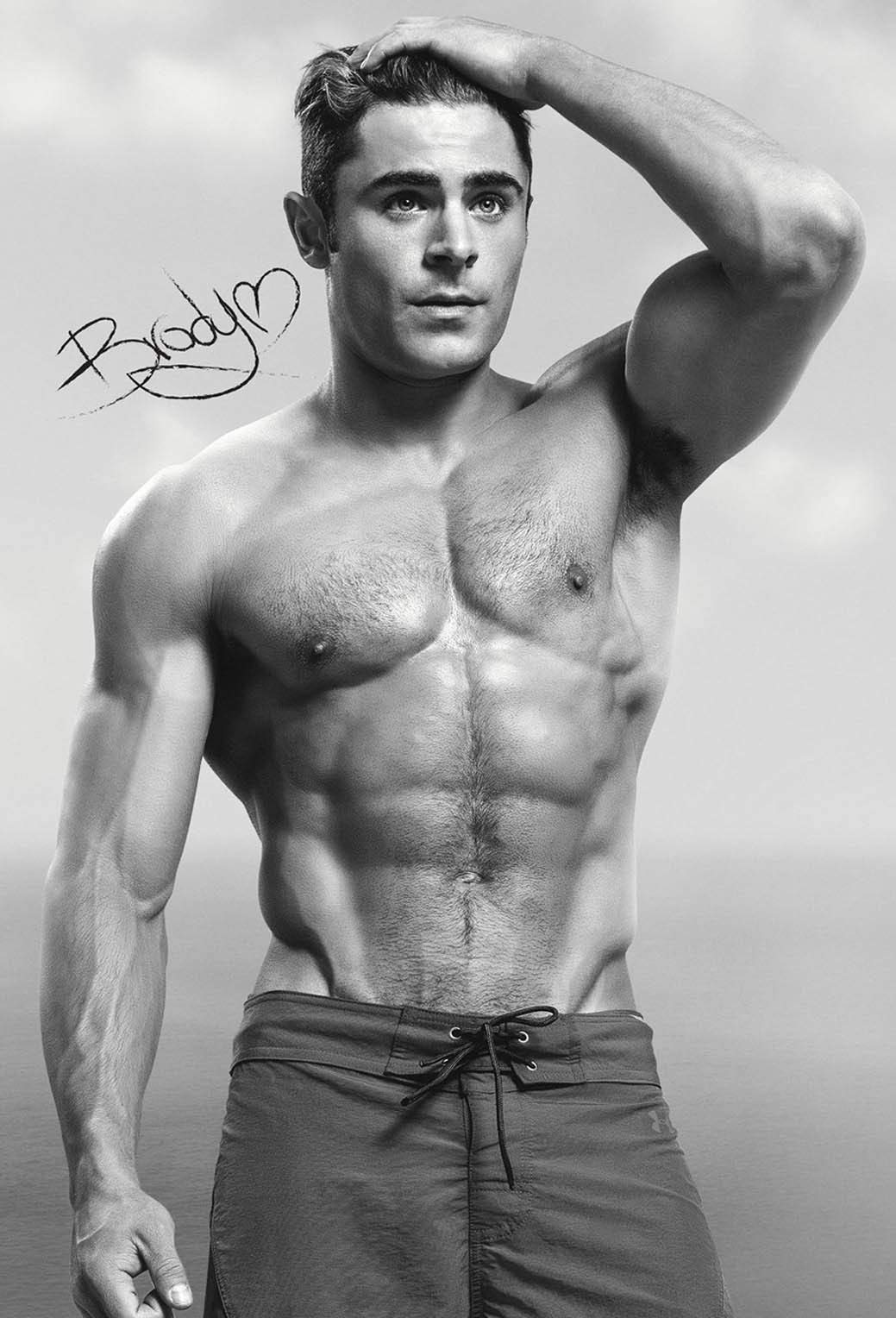 bribase shop Zac Efron Movie Actor Star Poster 20 inch x 13 inch