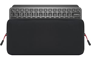 Geekria Keyboard Travel Carrying Pouch, Compatible with Logitech MX Keys Mini/Pebble Keys 2 K380s / Keys-to-GO 2, Apple Magic