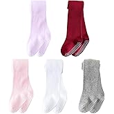 Mini angel Baby Tights Non Slip Baby Girl Tights Plain/Shoe-Look Leggings Seamless Pantyhose Warm Cotton Leggings Non-Skid