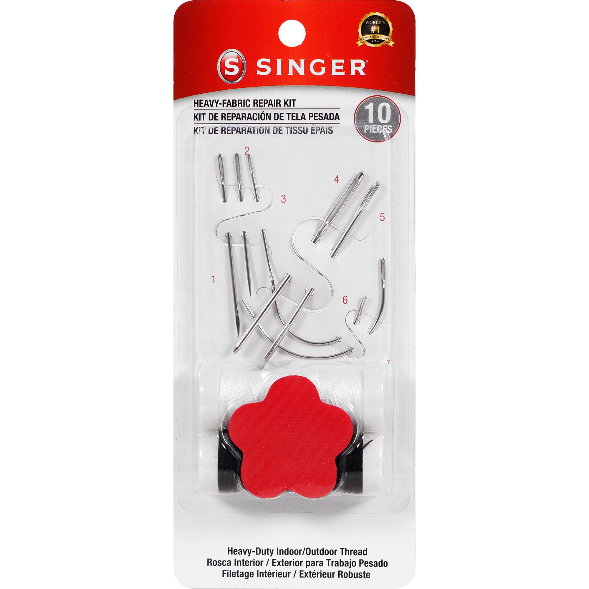 Heavy Fabric Repair Kit - Household Needles & Heavy Duty Thread