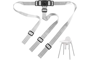 UWSTE High Chair Straps Replacement Compatible with IKEA Antilop, Adjustable Sturdy Safety Strap Belt
