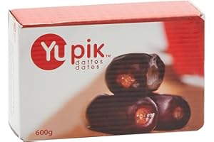 Yupik Bam Premium Dates, 600 g, Dried Fruit, Kosher, Soft & Sweet with Creamy Texture, High in Fiber, Source of Iron & Potass