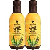 Forever Living - Forever Aloe Vera Gel - 33.8 fl oz (Pack of 2) | Contains 99.7% Pure Inner Leaf Aloe Vera Gel, No Preservatives, For Daily Supplement Use