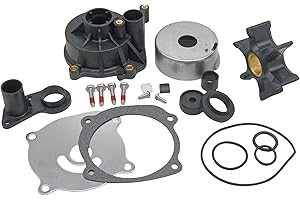 SEASIERRA Boat Marine 5001594 Water Pump Repair Kit with 435959 Housing for Johnson Evinrude 85 90 115 120 130 135 140 150 175 200 225 235 250 300 HP Outboard Engines Replace 395060 18-3392