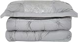 THL Maya-Silver King Bedspread Set 3 Piece Comforter & Pillow Shams view 2