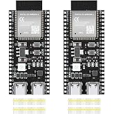 YEJMKJ 2pcs ESP32-S3-DevKitC-1-N8R2 Development Board ESP32 S3 | MCU Module Dual Type-C ESP32-S3-WROOM-1 Cores Microcontroller Processor Integrates Complete Wi-Fi and Bluetooth Functions