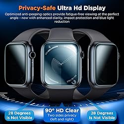 LK 4 Pack for Apple Watch Screen Protector 45mm