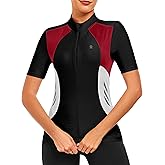 Little Donkey Andy Women's Half Zip Breathable Cycling Vests Reflective Sleeveless Jerseys Shirts Running 4 Rear Pockets