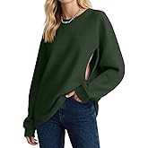 Oakgarden Women's Zipper Nursing Sweatshirts, Oversized Casual Waffle Knit Breastfeeding Pullover Tops Pregnancy Mama Clothes