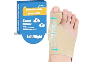 GZSDFOV 2 pcs Bunion Corrector for Women & Men, Non-Slip Big Toe Straightener, Big Toe Alignment Relief, Bunion pain relief, Comfortable & Breathable Day Night Support