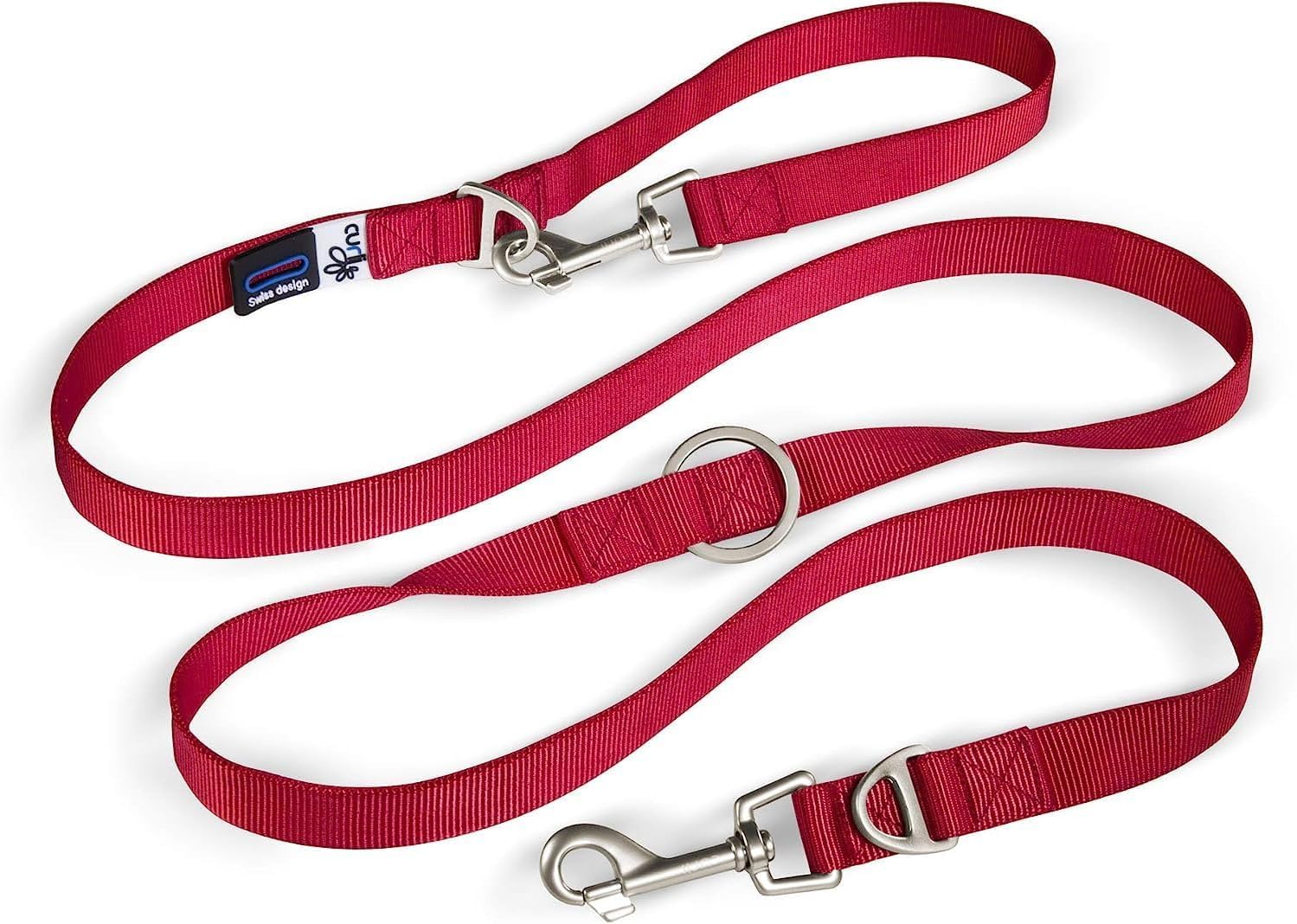 Adjustable Leash Nylon Red L