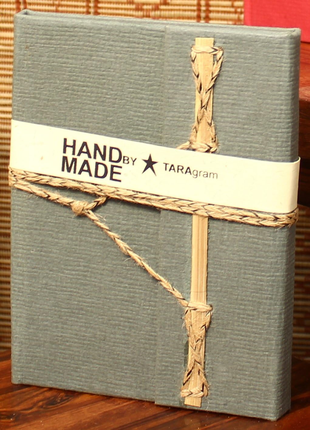 TARAgram Bamboo Stick & Jute Notebook Made with Handmade Paper