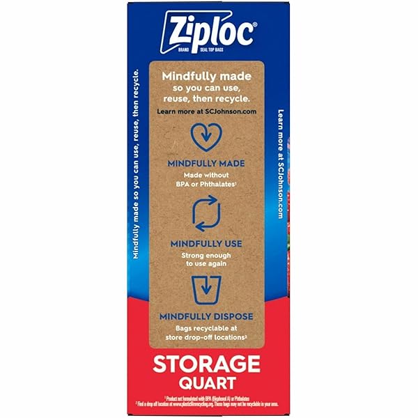 DRACB003103CT – ZIPLOC DOUBLE ZIPPER STORAGE BAGS