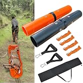 Bayattoo Heavy Duty Drag Sled Mat-Thickened Tear-Resistant HDPE with Pull Cables, Portable Yard, Hunting &amp; Construction Hauler